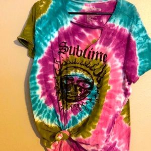 Sublime torrid tie dye cut tee size 2